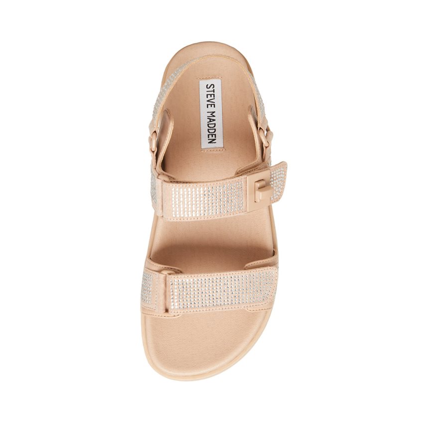 Beige Steve Madden Mona-r Women's Platform Sandals | PH 3580DXB